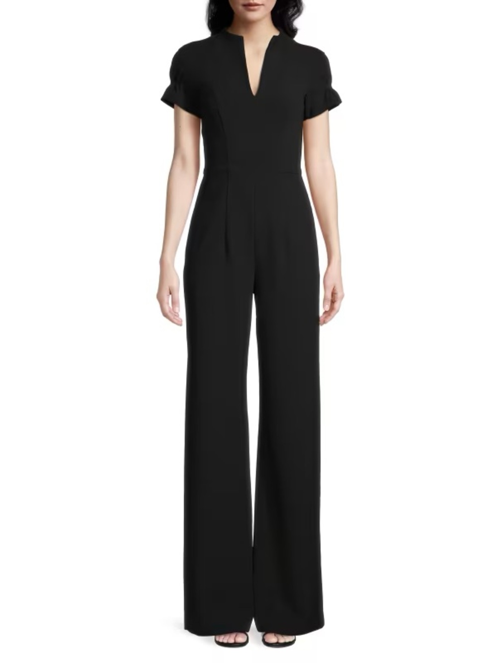 Black Halo Patel Wide Leg Jumpsuit Black Size 10